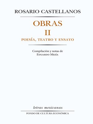 cover image of Obras II. Poesía, teatro y ensayo